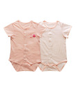 Mums N Babies Baby Body Suits-Set Of 2-Peach (Small) For Kids