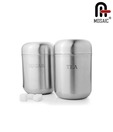 Mosaic Stainless Steel Canister - Dome Set Of 2