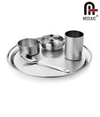 Mosaic Stainless Steel Thali Set-5Pcs-Royal