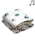 Fleecy White Printed Dobby Towel- 2 Pcs