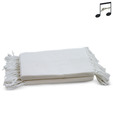 Fleecy White Waffle Yarn Bleached Towel- 2 Pcs