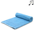 Fleecy Blue Yarn-dyed Jacquard Towel