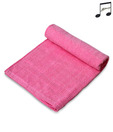 Fleecy Pink Yarn-dyed Jacquard Towel