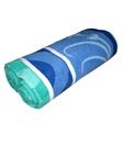 Fleecy Yarn-dyed Jacquard Blue Towel