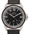 Nova Black Roman & Index Hour Markers Watch
