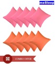 MeSleep 10 pc Vibrant Room Silk Cushion Covers