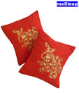 MeSleep Red Paisley Cushion Cover