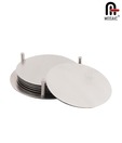Mosaic Stainless Steel Round Coaster(set of 6)
