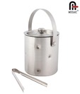 Mosaic Exclusive Stainless Steel Ice Bucket & Ice Tongs