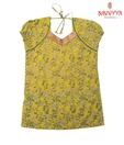 Navvyya Olive Green Designer Kurti For Kids