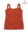 Navvyya Orange Floral Print Kurti For Kids