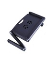 Folding Laptop Desk with Cooling Fan (Black)