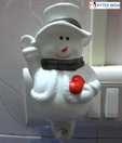 Kytes India LED Night Lamp With Aroma Diffuser- Snow Man Shape