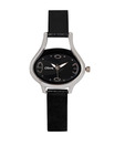 Oleva Gleaming Black Strap Watch