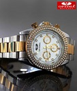 Optima Dual Tone Studded Watch