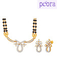 Peora Gold Plated Bridal Mangalsutra Set