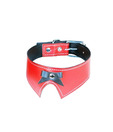 Phoenix overseas Leather Red Bow Collar