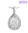 Peora Sterling Silver Pear Drop Pendant