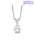 Peora Dainty CZ Sterling Silver Pendant