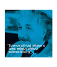 Albert Einstien (I-quote) (15.7 x 15.7 Inches)