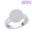 Peora Unique CZ Ring