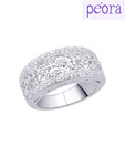 Peora Finely Carved CZ Ring