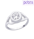 Peora Contemporary CZ Ring