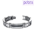 Peora Striking Stainless Steel Bracelet
