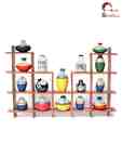 Home Sparkle Appealing Wall Decorative With 16 Assorted Pots
