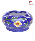 Home Sparkle Blue Floral Ashtray