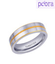 Peora Dual Tone Tungsten Ring
