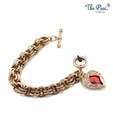 Pari Red Heart Studded Fabulous Bracelet