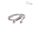 Silvera Pretty Sterling Silver CZ Ring