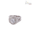 Silvera Dazzling Sterling Silver CZ Ring