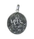 Indian Silver Divine Lord Ganesha Pendant