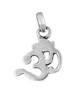 Indian Silver Classic Om Silver Pendant