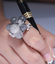 Shimmer Shack Grey Quartz Cocktail Ring