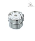 JVL Stainless Steel Double Layered Lunch Box