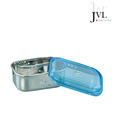JVL Blue Rectangular Lid Bowl-350 ml