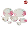 Real Eye-catching Floral Melamine Dinner Set