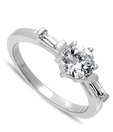 Revlis Bewitching Rhodium Plated CZ Solitaire Ring