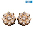 Sanskruti Pristine Yellow Gold Diamond Earrings