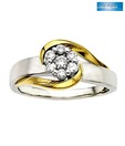 Sanskruti Exquisite Diamond Yellow Gold Ring