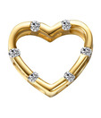 Sanskruti  Heart Shaped Diamond Pendant