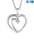 Sanskruti Charming Heart Shaped Diamond Pendant