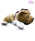 Soft Buddies Light Brown Lying Bull Dog - 18 cm