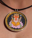 Silver Centrre Auspicious Ganesha Pendant