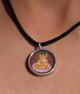 Silver Centrre Auspicious Lord Buddha Pendant