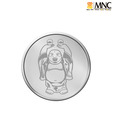 MNC 100 Gm Joyous Laughing Buddha Silver Coin With 99.9% Purity