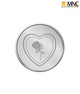 MNC 50 Gm Lovely Valentine Silver Coin With 99.9% Purity